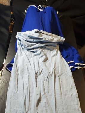 Fashion Nova Blue SizeL Dress Bottom/Crown&ivy Navy Blue SizeM Sleveeless Blouse